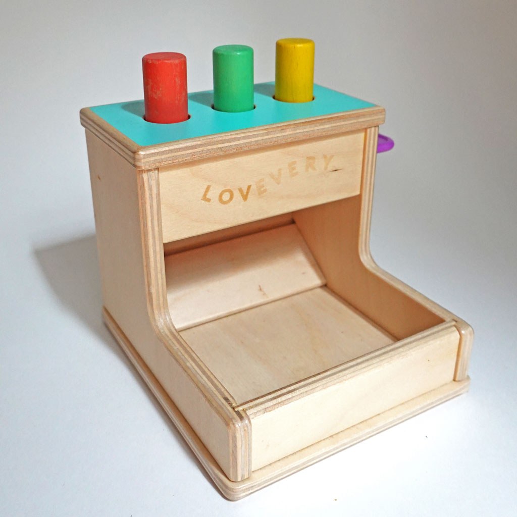 Lovevery wooden peg drop